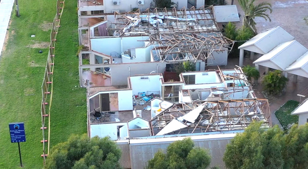 Devastation after ex-tropical cyclone Seroja ripped through the community of Kalbarri in Western Australia.